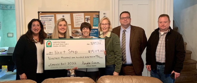 Leadership Geauga presents check to Next Step